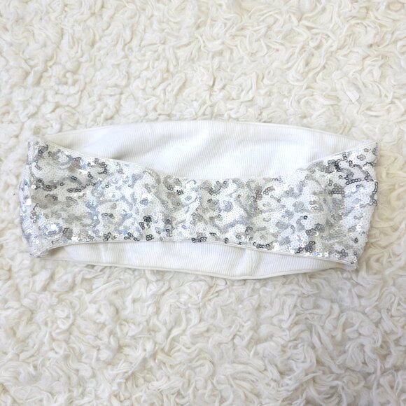 Express Intimates Bandeau Sparkle Bra, Size Small - Picture 4 of 5